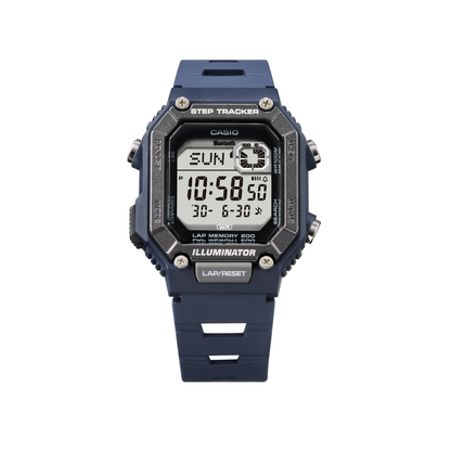 Reloj Digital Deportivo Step Tracker Azul de Hombre