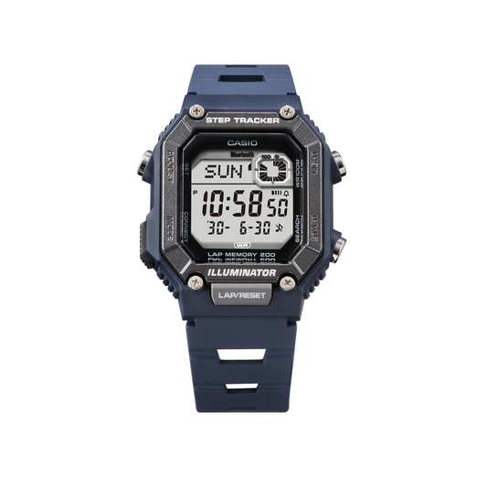 Reloj Digital Deportivo Step Tracker Azul de Hombre