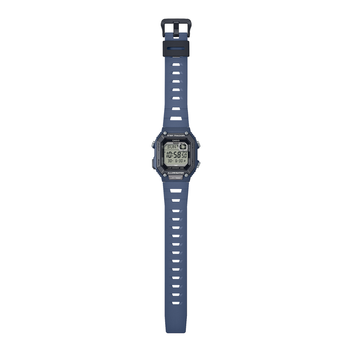 Reloj Digital Deportivo Step Tracker Azul de Hombre