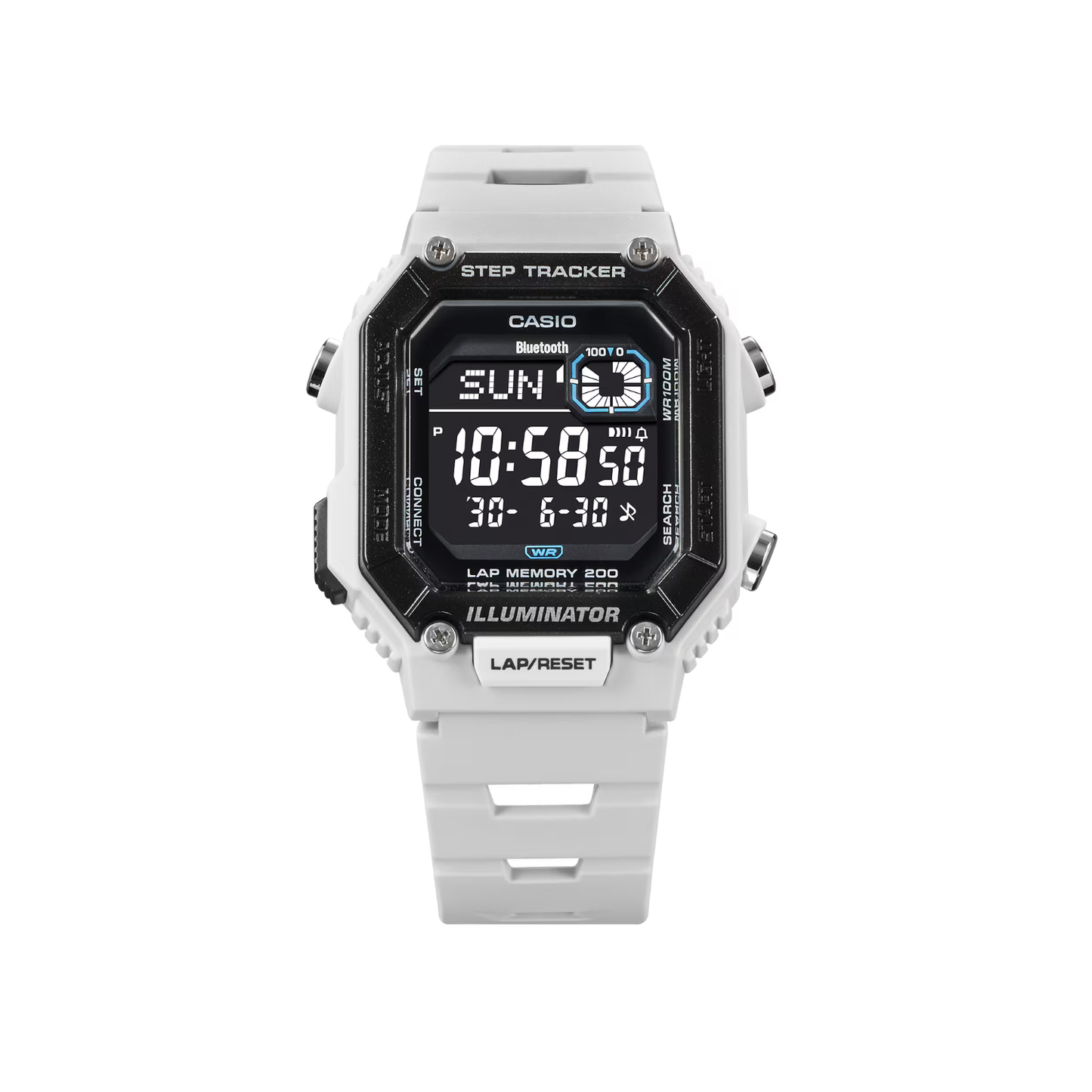 Reloj Digital Deportivo Step Tracker Gris de Hombre