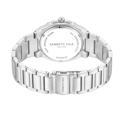 Reloj Análogo Kenneth Cole New York Cuarzo Negro y Plateado de Hombre