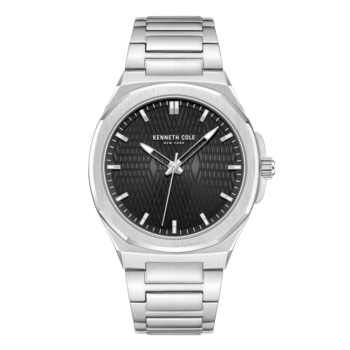 Reloj Análogo Kenneth Cole New York Cuarzo Negro y Plateado de Hombre