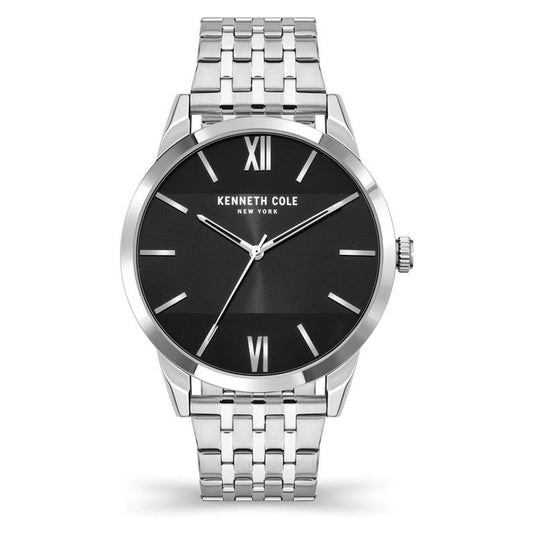 Reloj Análogo Kenneth Cole Modern Cuarzo Negro y Plateado de Hombre