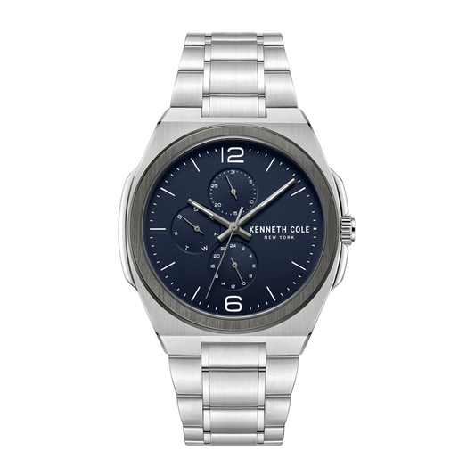 Reloj Análogo Kenneth Cole New York Cuarzo Azul y Plateado de Hombre