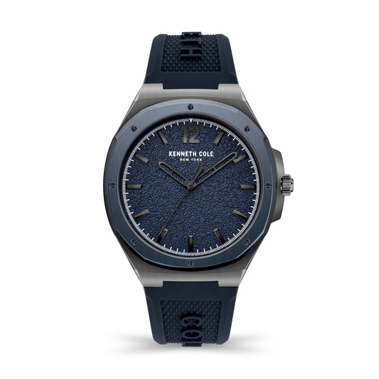 Reloj Análogo Gunmetal Luxury Azul de Hombre