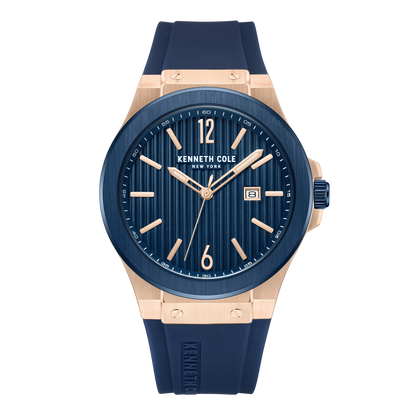 Reloj Análogo Metal Luxury Azul de Hombre