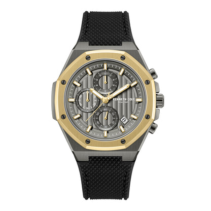 Reloj Análogo Kenneth Cole Benson Cuarzo Gris y Negro de Hombre