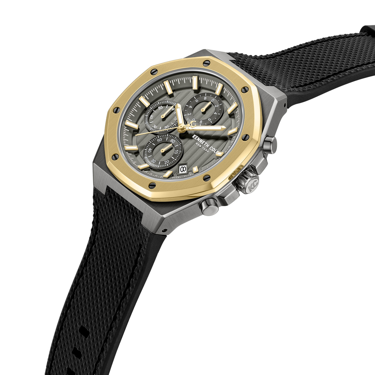Reloj Análogo Kenneth Cole Benson Cuarzo Gris y Negro de Hombre