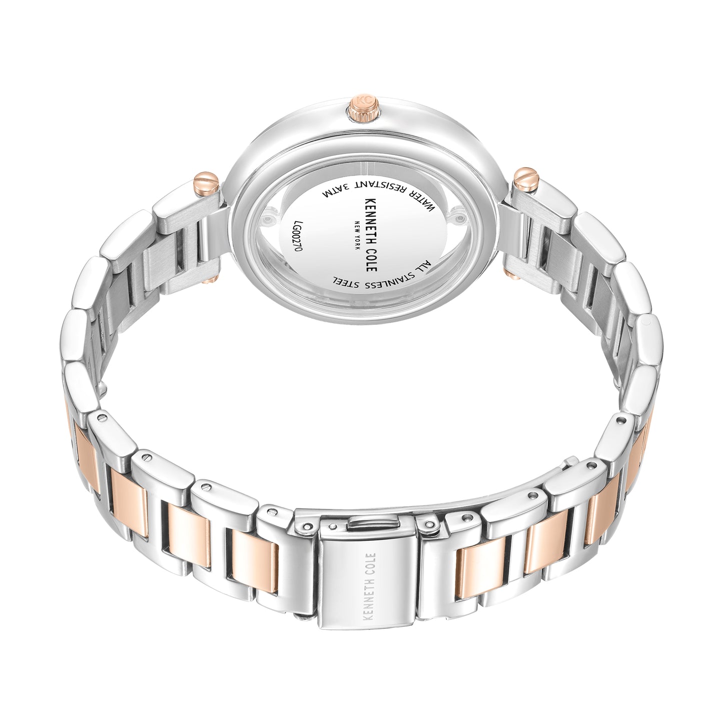 Reloj Análogo Skeleton Luxury Plateado de Mujer