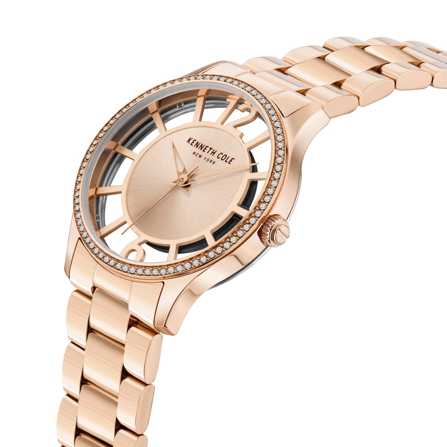 Reloj Análogo Skeleton Luxury Rose gold de Mujer