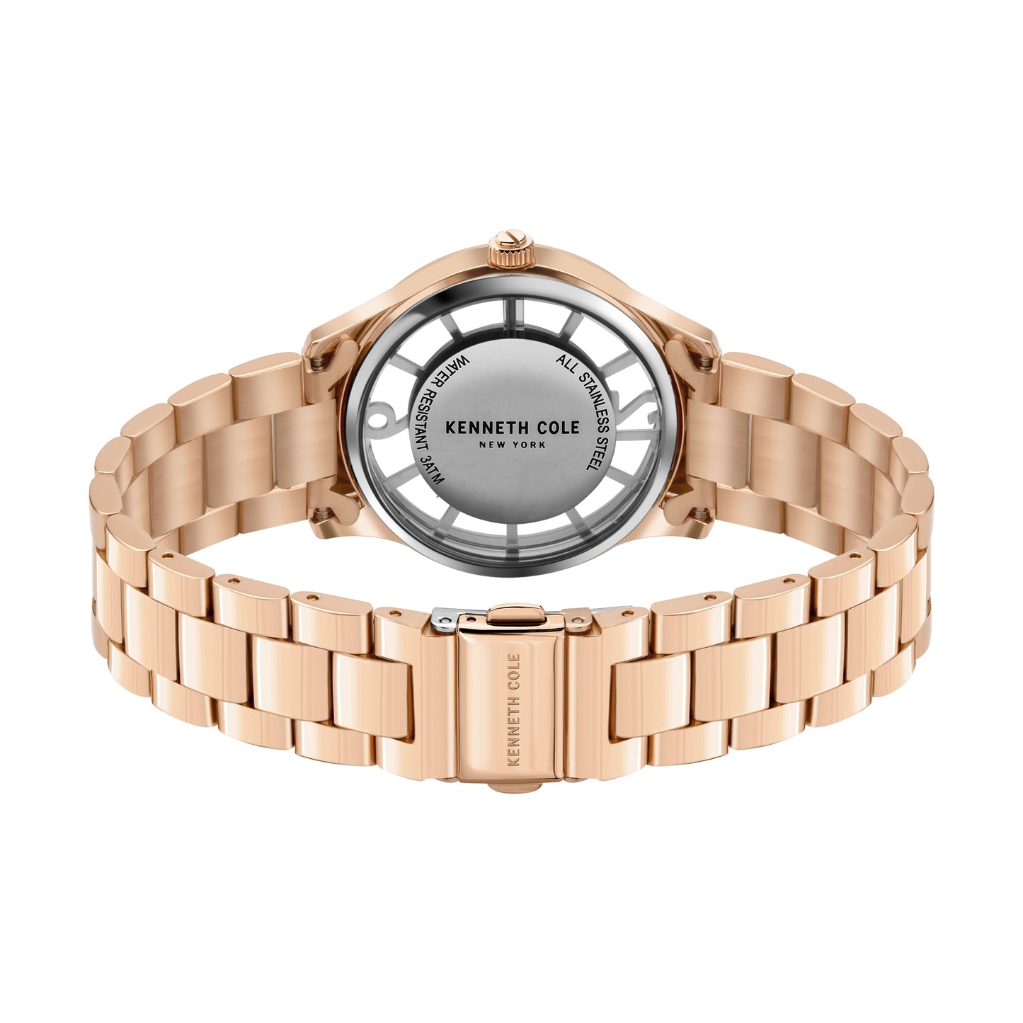 Reloj Análogo Skeleton Luxury Rose gold de Mujer