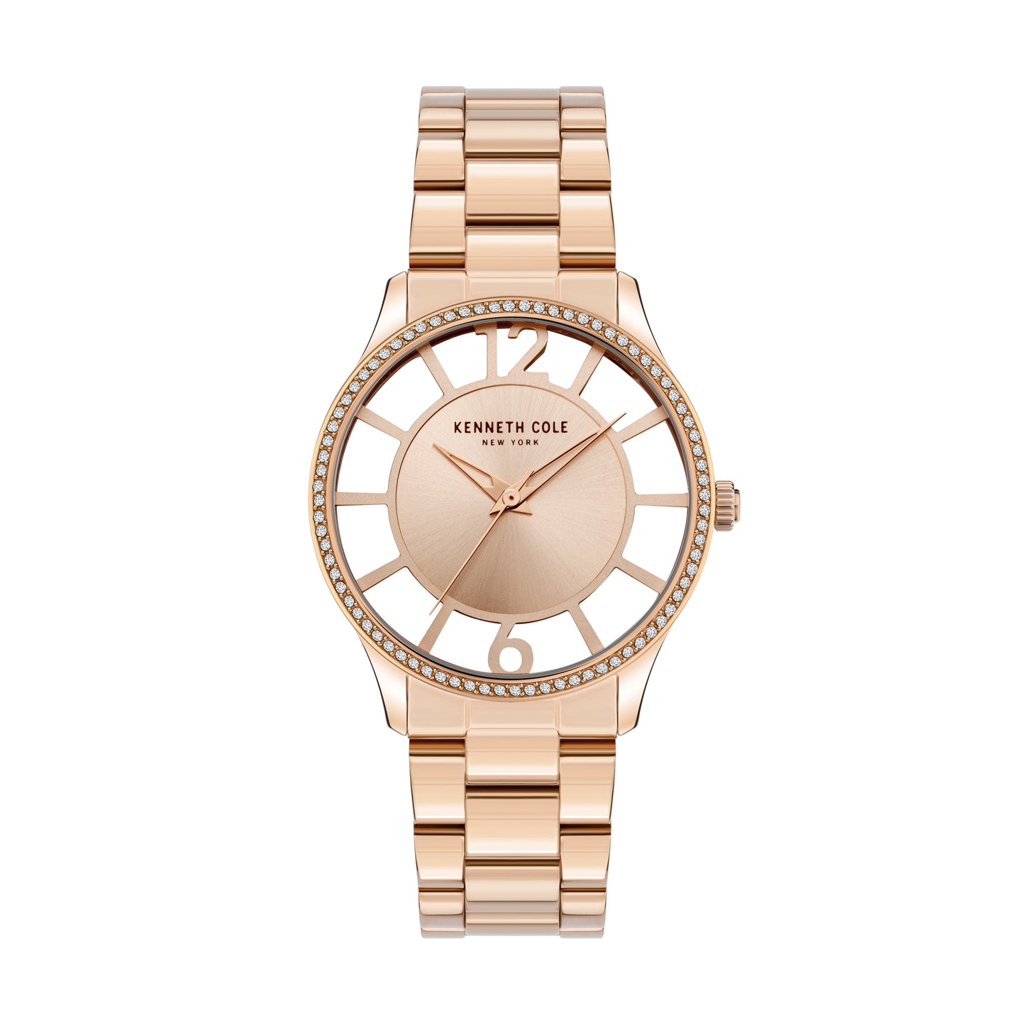 Reloj Análogo Skeleton Luxury Rose gold de Mujer