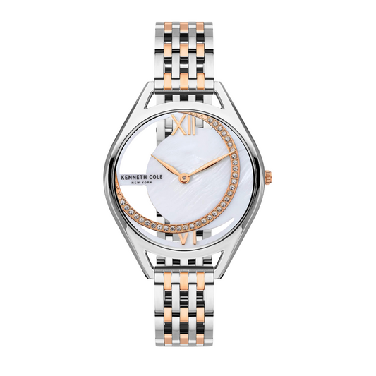 Reloj Análogo Stones Luxury Plateado de Mujer