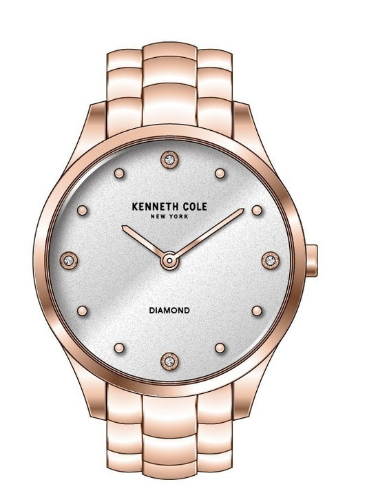 Reloj Análogo Diamond Luxury Rose gold de Mujer