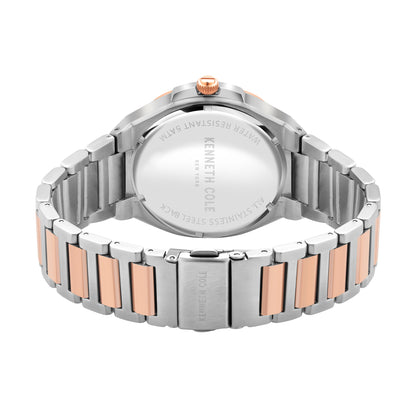 Reloj Análogo Multifunción Ejecutivo Plateado de Mujer