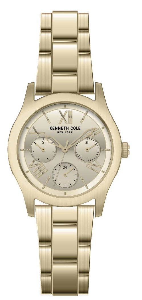 Reloj Análogo Dorado Ejecutivo Dorado de Mujer