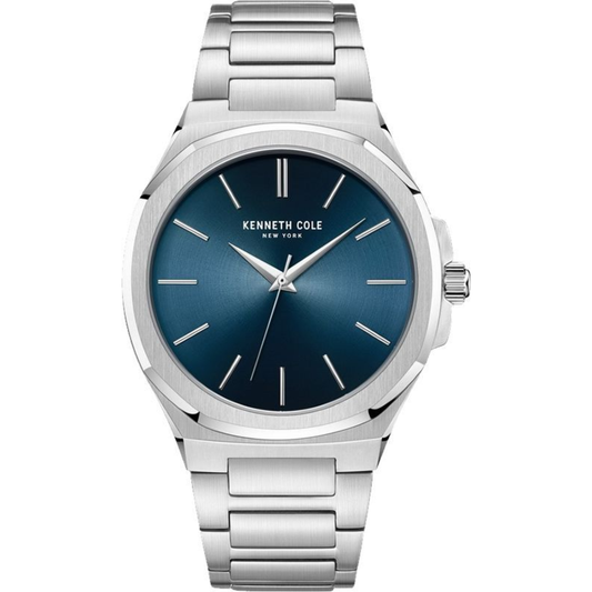 Reloj Análogo Kenneth Cole New York Cuarzo Azul y Plateado de Hombre