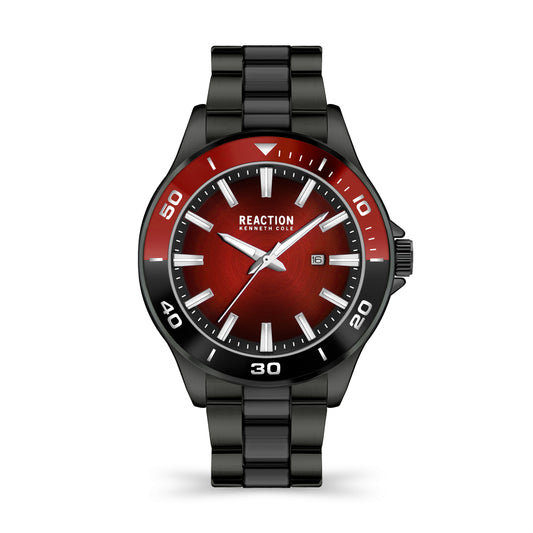 Reloj Análogo Metal Ejecutivo Negro de Hombre