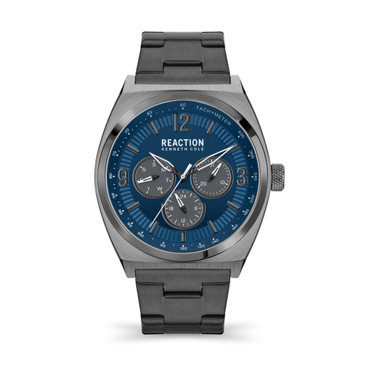 Reloj Análogo Multifunción Gunmetal Sport Plateado de Hombre