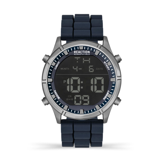 Reloj Digital Gunmetal Sport Plateado de Hombre