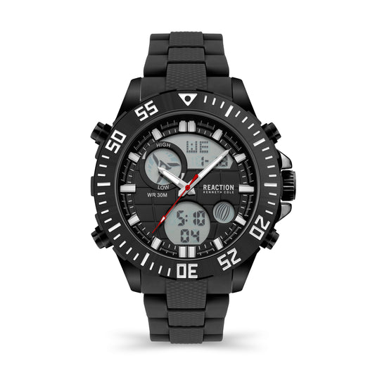 Reloj Análogo-Digital Metal Sport Negro de Hombre