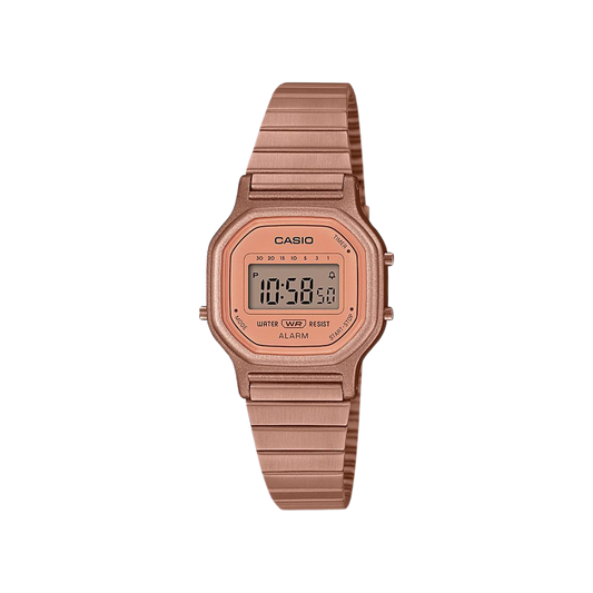 Reloj Digital Vintage Rosado de Mujer