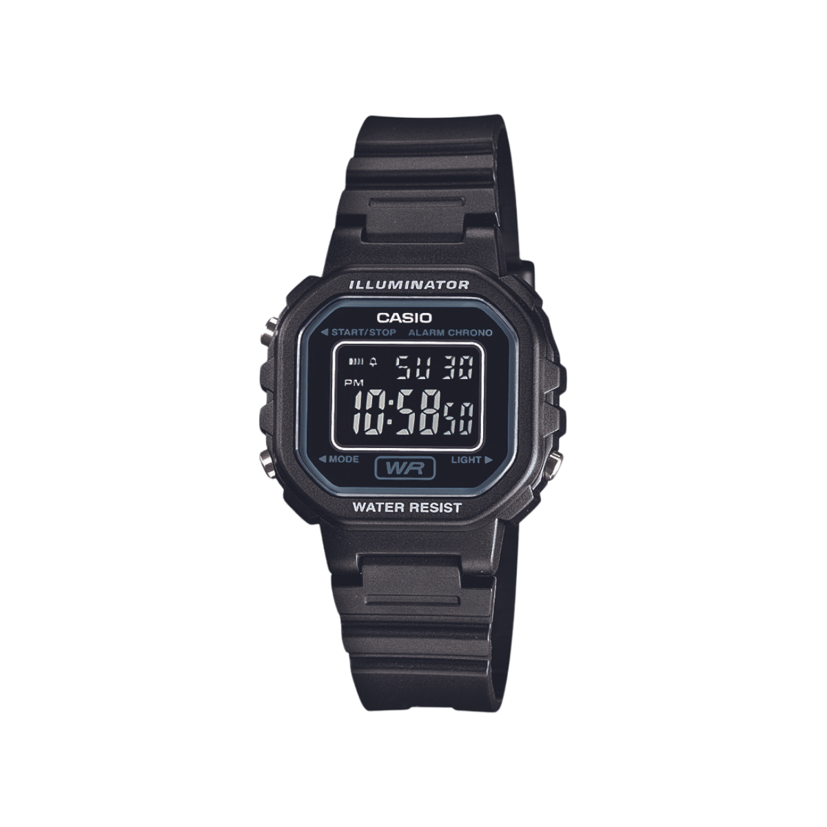 Reloj Digital Illuminator Casual Negro de Hombre