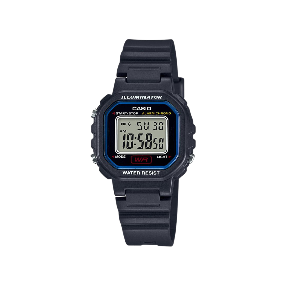 Reloj Digital Illuminator Casual Negro de Mujer