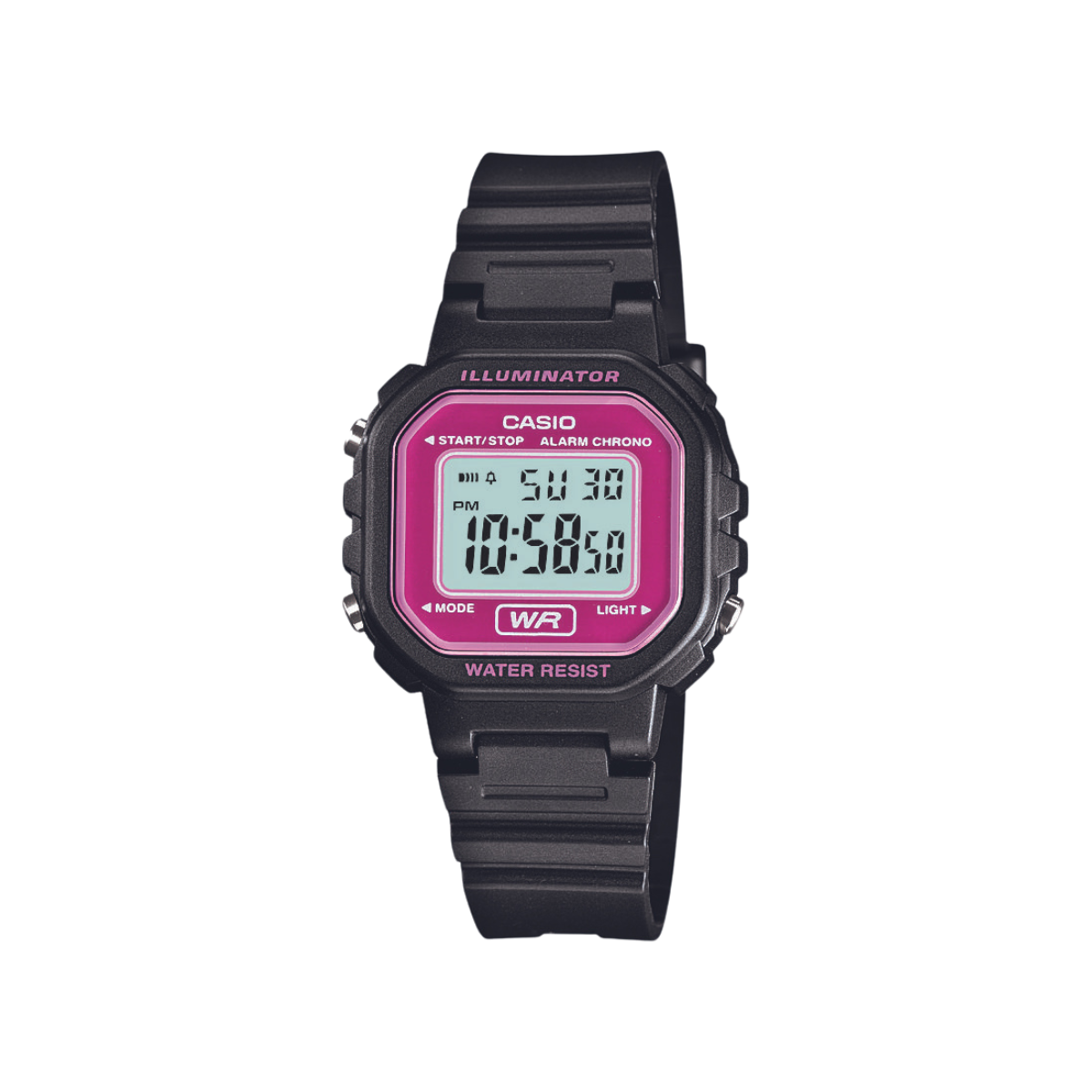 Reloj Digital Illuminator Casual Negro de Mujer