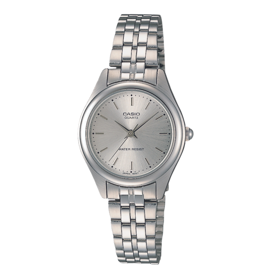 Reloj Análogo Casual Plateado de Mujer