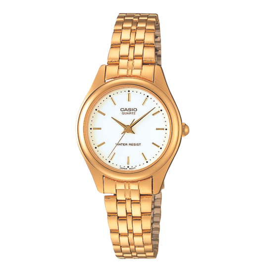 Reloj Análogo Casual Dorado de Mujer