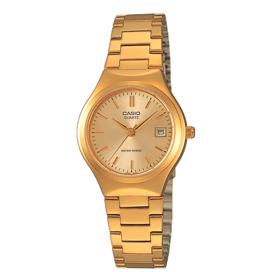 Reloj Análogo Ejecutivo Dorado de Mujer