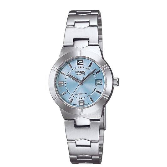 Reloj Análogo Casual Plateado de Mujer