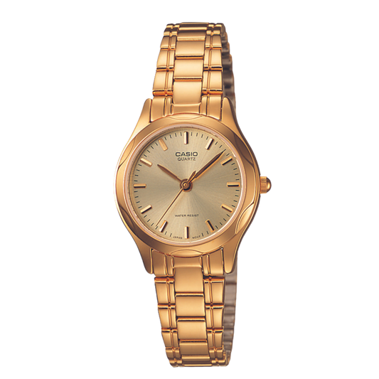 Reloj Análogo Ejecutivo Dorado de Mujer