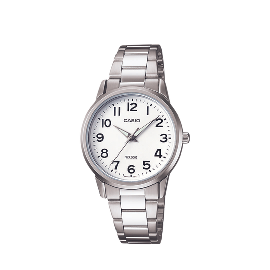 Reloj Análogo Casual Plateado de Mujer