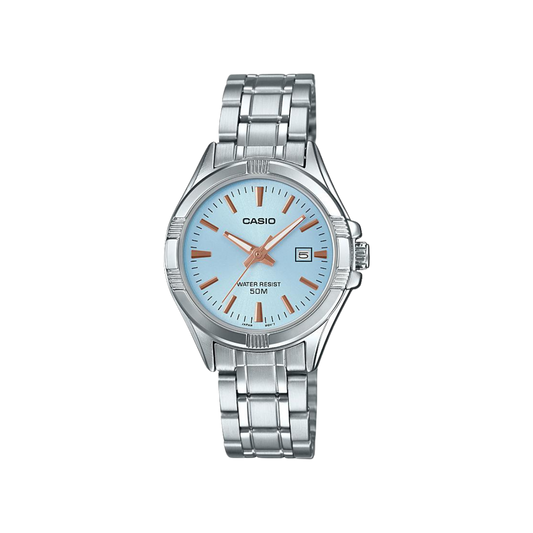 Reloj Análogo Fashion Casual Plateado de Mujer