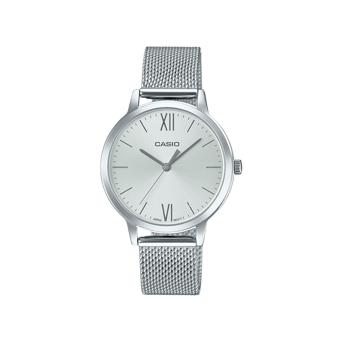 Reloj Análogo Casual Plateado de Mujer