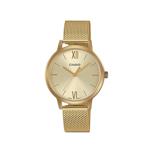 Reloj Análogo Casual Dorado de Mujer