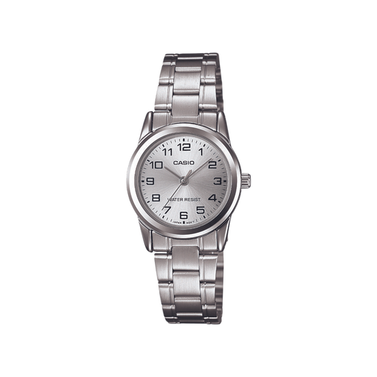 Reloj Análogo Casual Plateado de Mujer