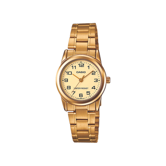 Reloj Análogo Casual Dorado de Mujer