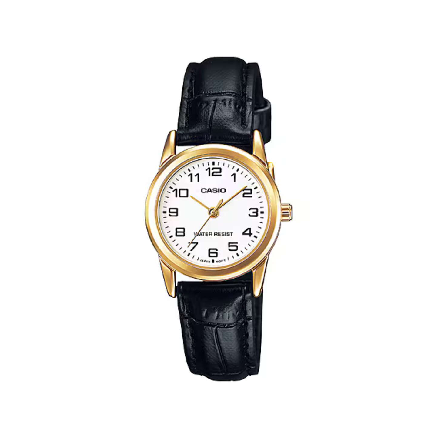 Reloj Análogo Clásico Dorado de Mujer