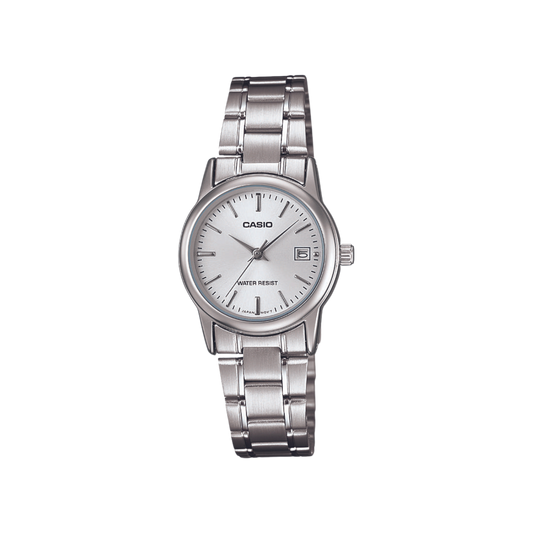 Reloj Análogo Casual Plateado de Mujer