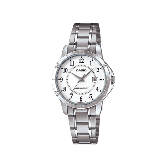 Reloj Análogo Casual Plateado de Mujer