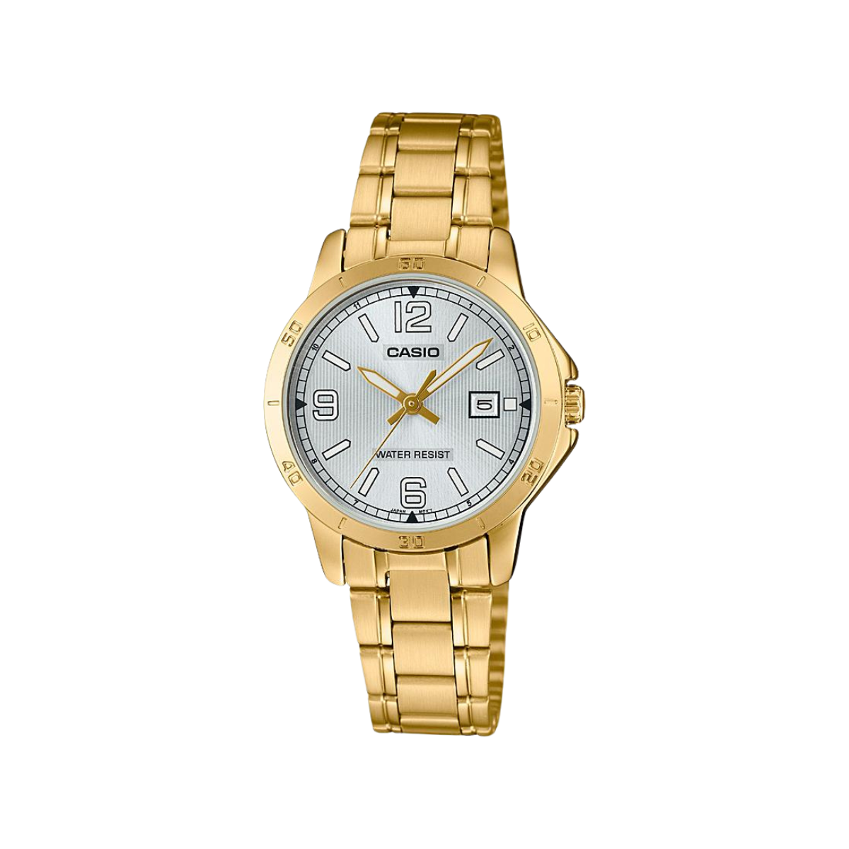 Reloj Análogo Estándar Casual Dorado de Mujer