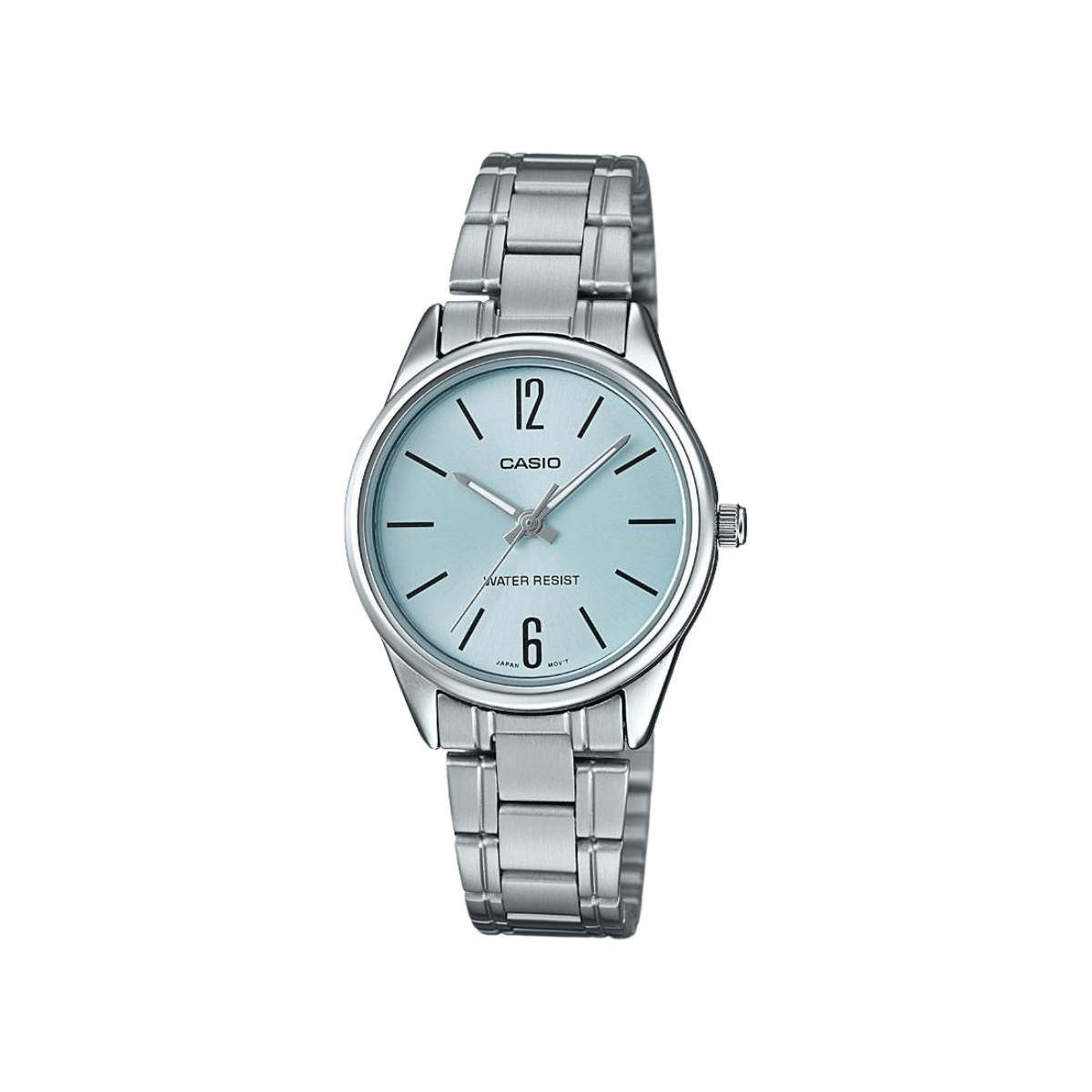 Reloj Análogo Estándar Casual Plateado de Mujer