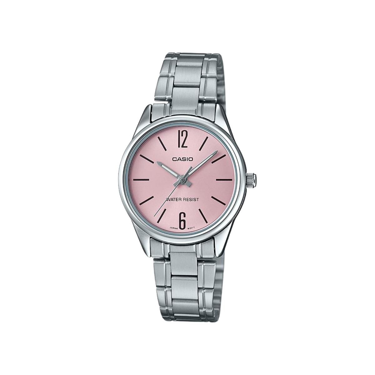 Reloj Análogo Estándar Casual Plateado de Mujer