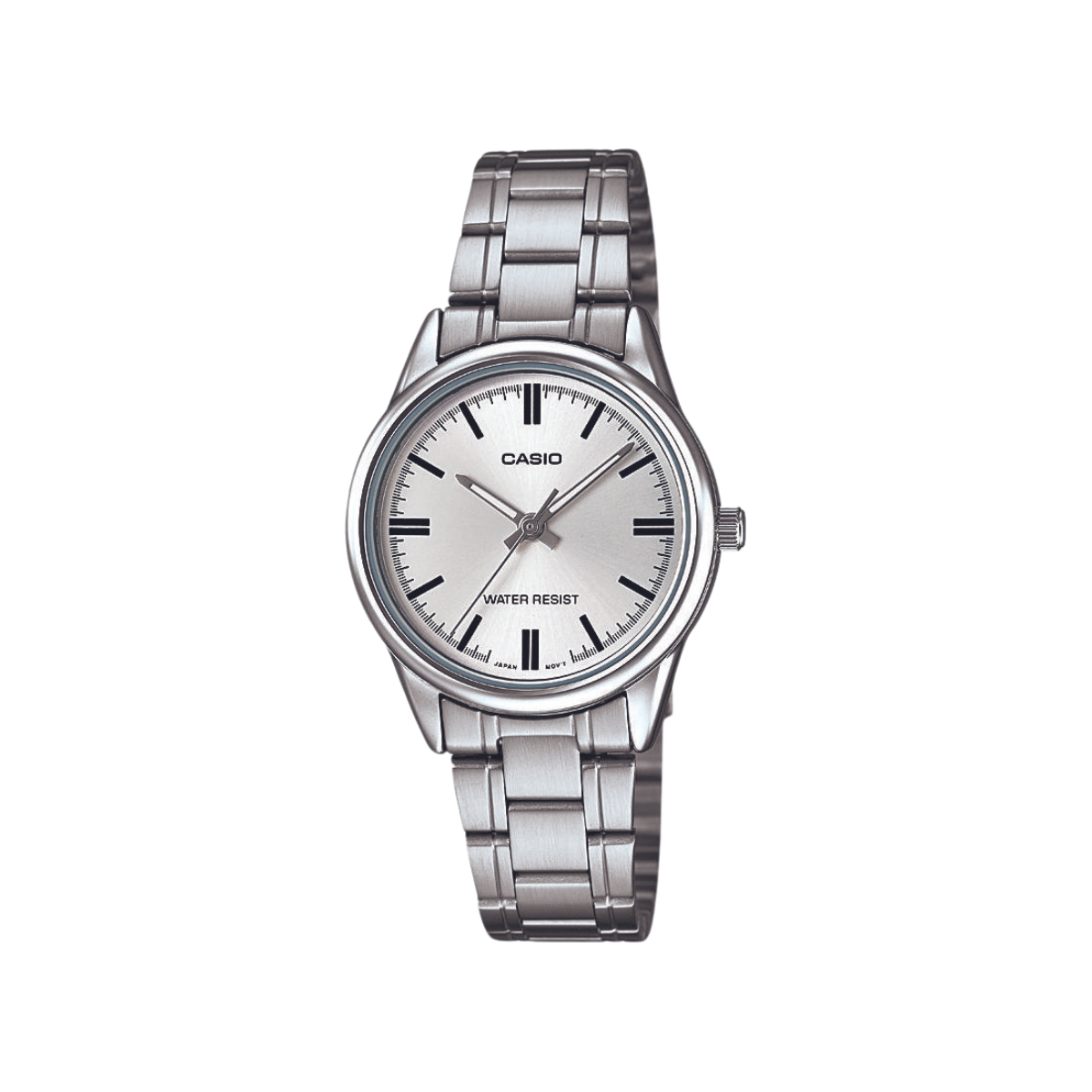 Reloj Análogo Estándar Casual Plateado de Mujer