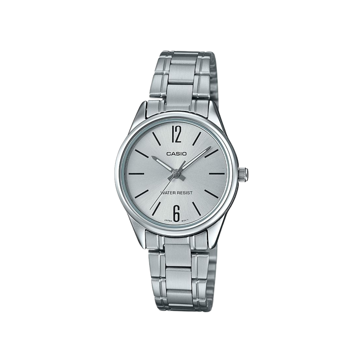 Reloj Análogo Casual Plateado de Mujer