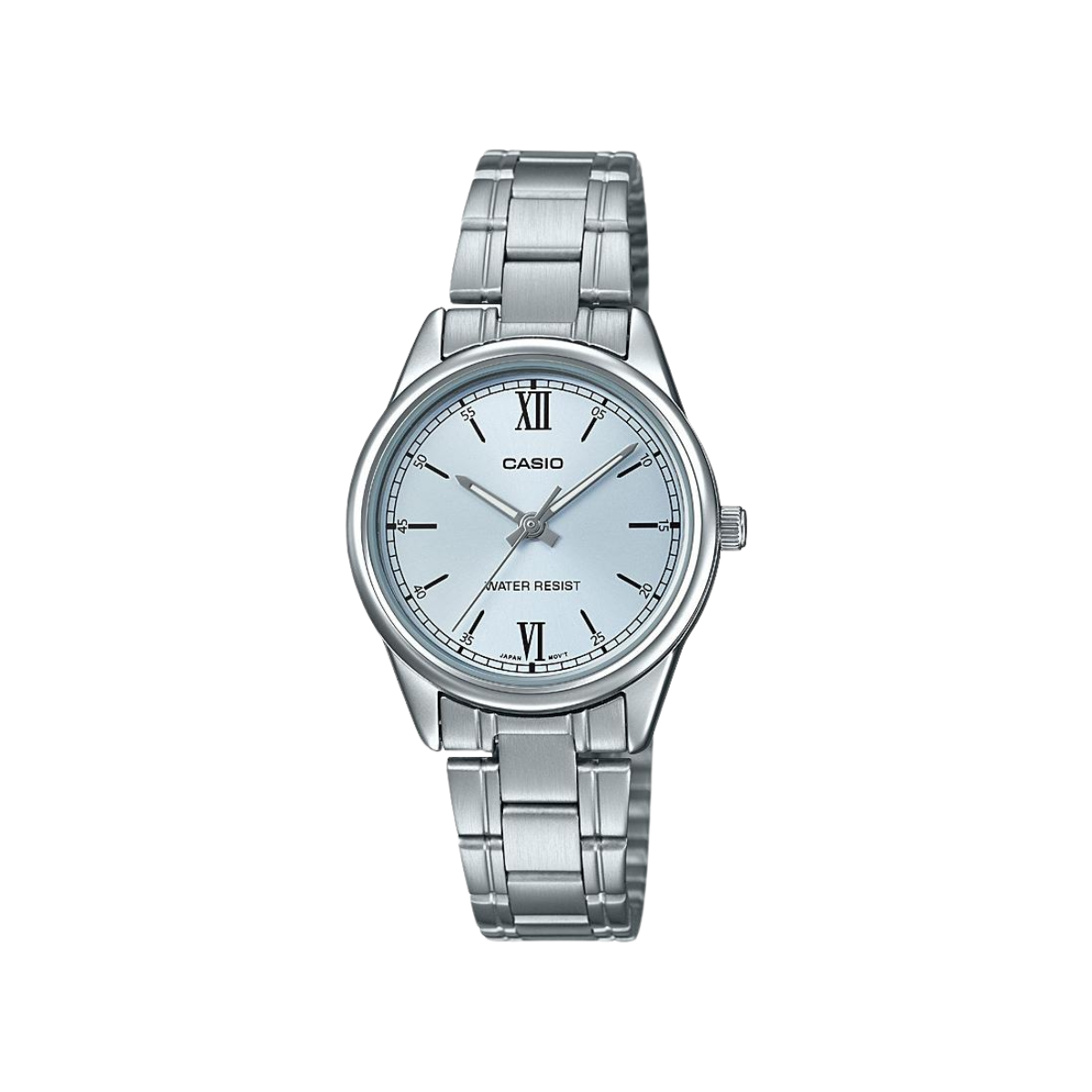 Reloj Análogo Estándar Casual Plateado de Mujer