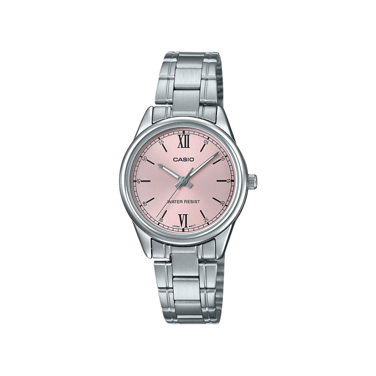 Reloj Análogo Estándar Casual Plateado de Mujer